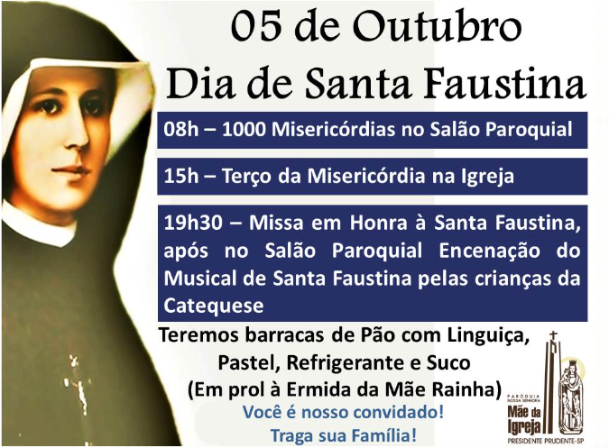 Dia de Santa Faustina